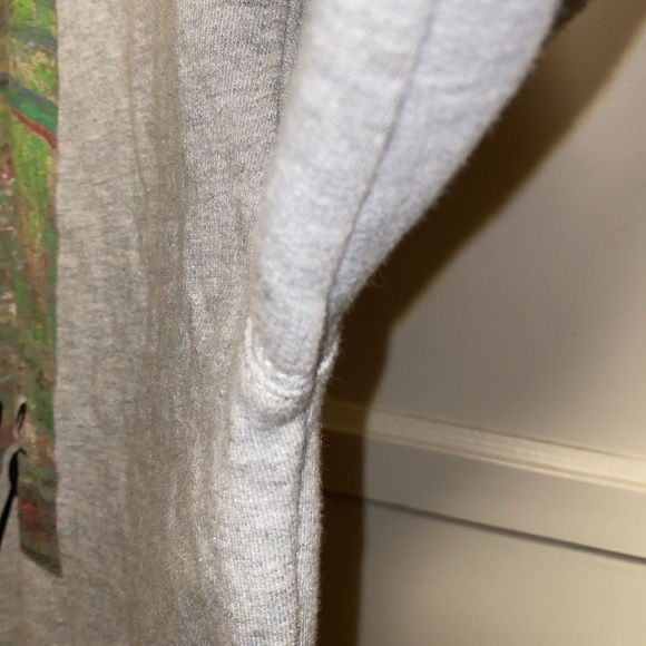 Gold Rush Large Gray Show Me The Monet Pullover Fleece Sweatshirt - Picture 8 of 12